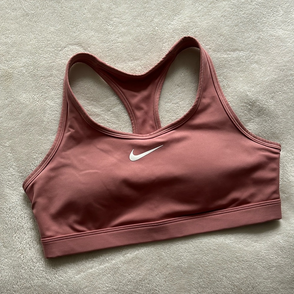 Nike Swoosh Pink Sports Bra